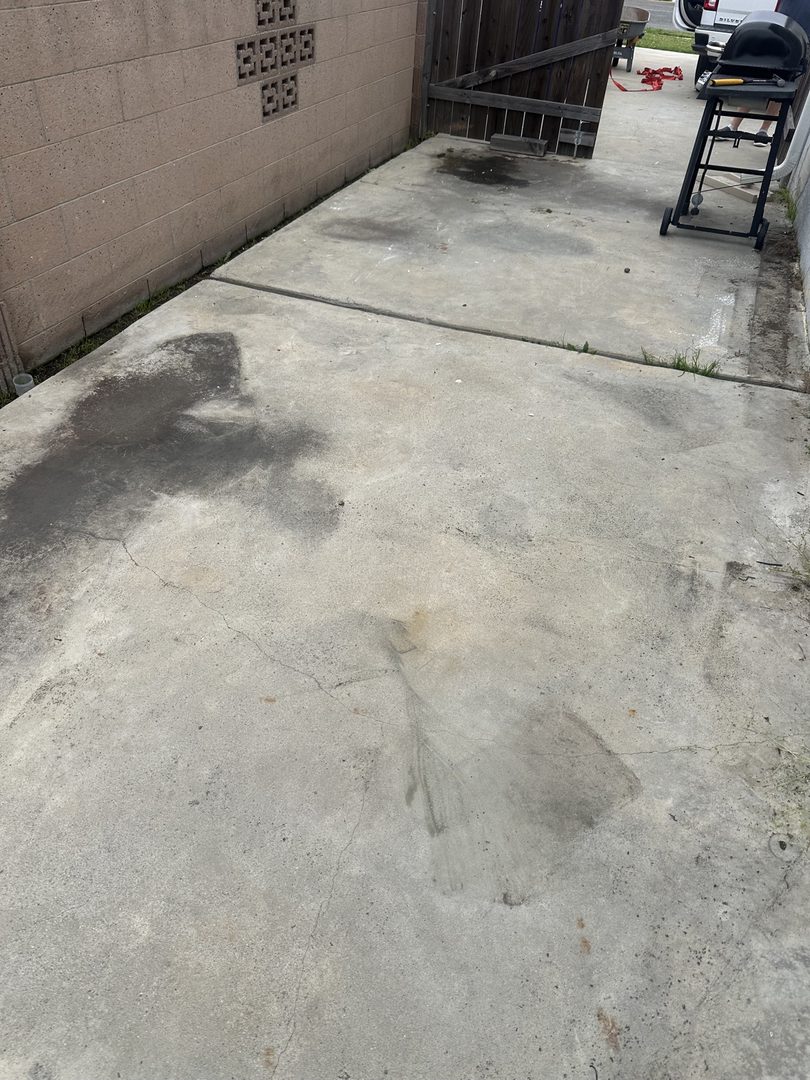 Real Delta patio after backyard cleanup in Garden Grove, California